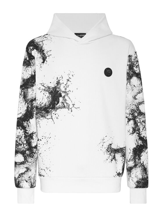 Plein Sport Plein Sport Bluza 4501 Biały Regular Fit