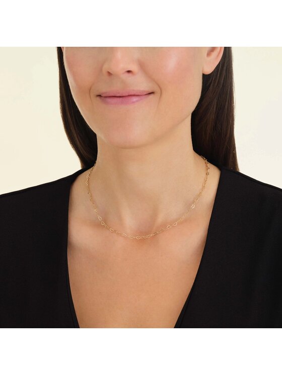 Rosefield Rosefield Naszyjnik Heart Chain Necklace Gold Złoty