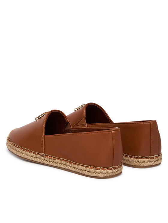 Tommy Hilfiger Tommy Hilfiger Espadrillid Th Logo Leather Espadrille FW0FW09246 Pruun