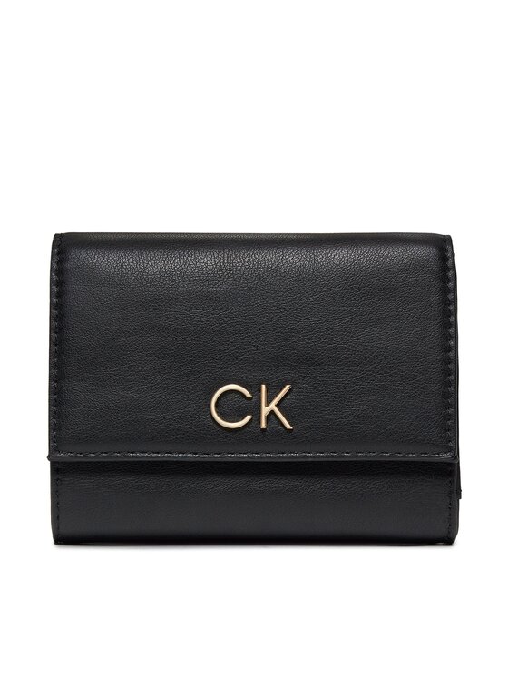 Calvin Klein Calvin Klein Πορτοφόλι Re-Lock Trifold Md K60K608994 Μαύρο