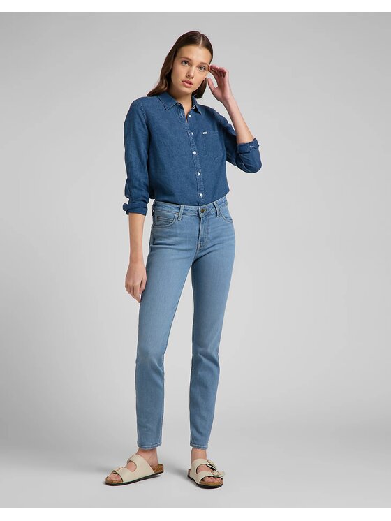 Lee Lee Jeansy ELLY Niebieski Slim Fit