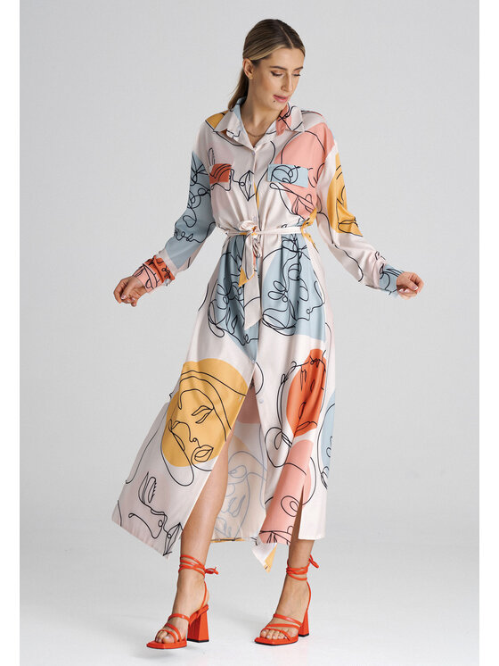 FIGL FIGL Vestito da giorno M1000 Multicolore Regular Fit