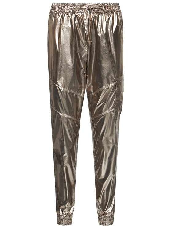 Liu Jo Sport Liu Jo Sport Pantaloni di tessuto TA1098 T4864 Oro Relaxed Fit