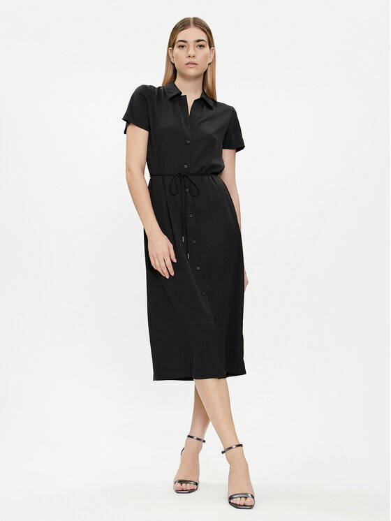 Calvin Klein Calvin Klein Rochie tip cămașă K20K206657 Negru Regular Fit