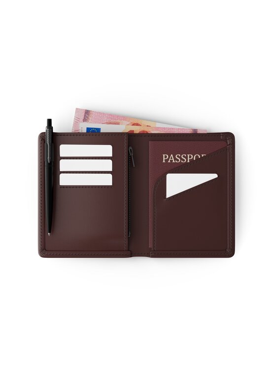 James Hawk James Hawk Mały Portfel Męski Męski portfel podróżny z RFID Brązowy