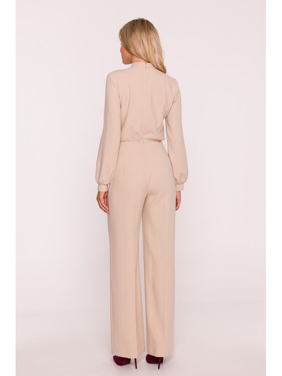Stylove Stylove Kombinezon S420 Beżowy A-Line Fit