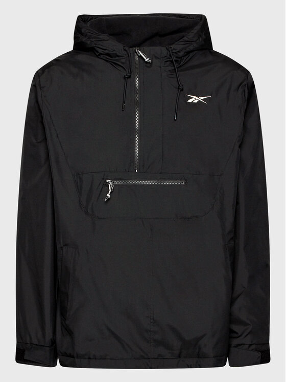 Reebok Reebok Μπουφάν anorak Vector HG8932 Μαύρο Relaxed Fit