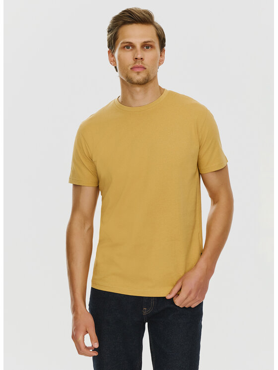 Pako Lorente Pako Lorente T-Shirt P24SF-TT-001 Żółty Regular Fit