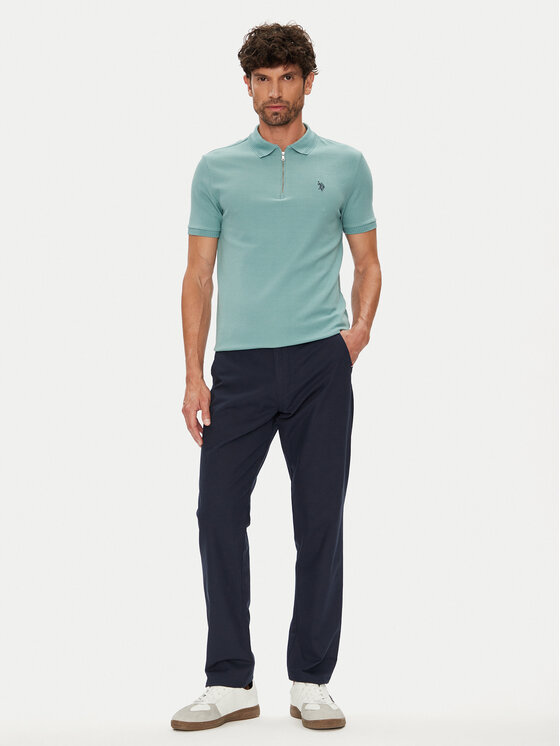 U.S. Polo Assn. U.S. Polo Assn. Polo majica MUP3335 Zelena Regular Fit