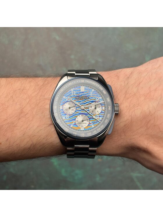 Bulova Bulova Zegarek 98A329 Srebrny