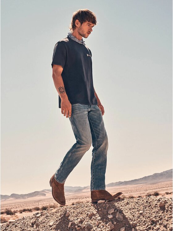 Wrangler Wrangler Jeansy TEXAS Niebieski Straight Fit