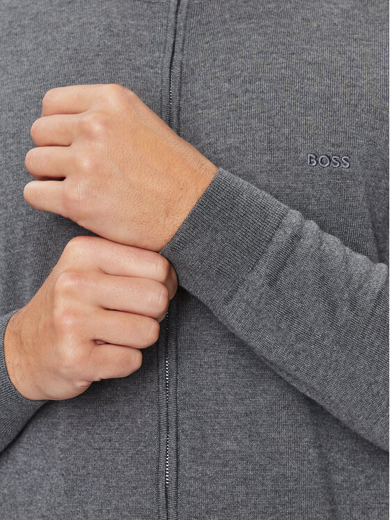 BOSS Boss Kardigan Balonso-L 50476347 Szary Regular Fit