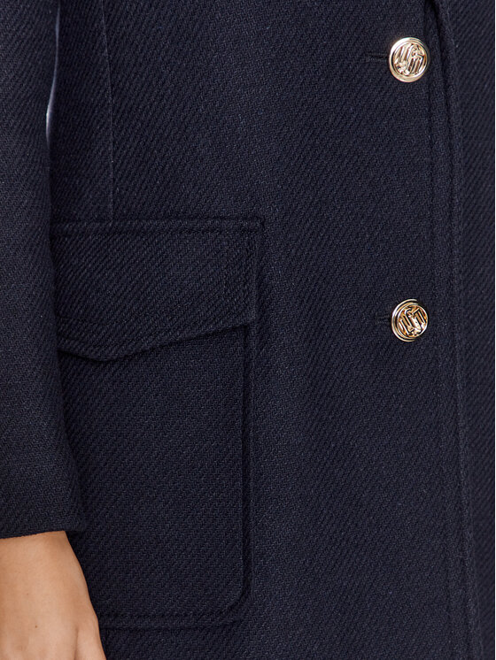 Liu Jo Liu Jo Palton de lână CF3191 T3575 Bleumarin Regular Fit