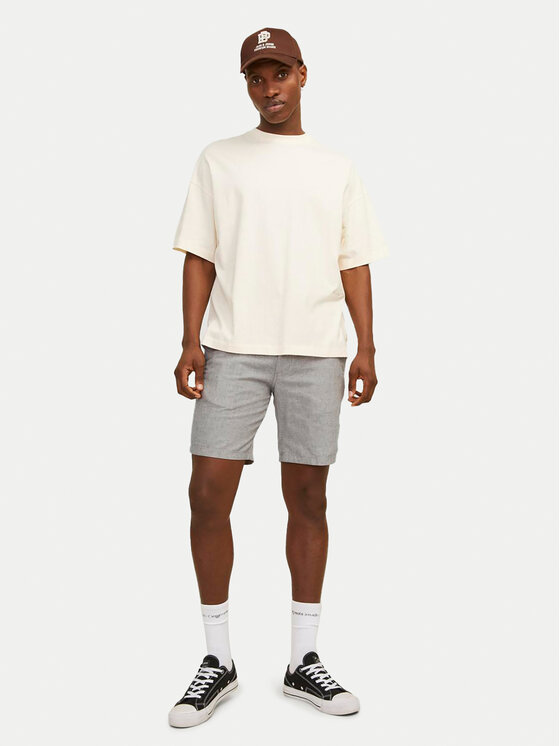 Jack & Jones Jack & Jones Pantalon scurți din material Jpstdave 12229629 Gri Regular Fit