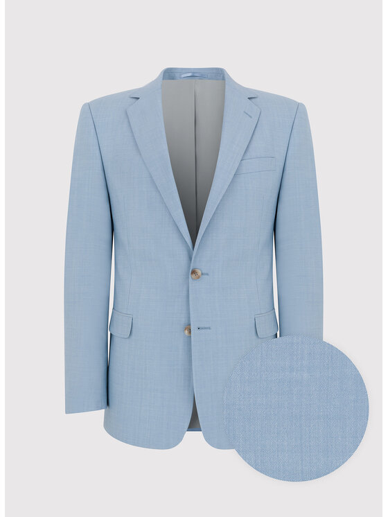 Pako Lorente Pako Lorente Marynarka P24SP-3G-011 Błękitny Slim Fit