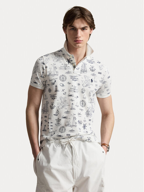 Polo Ralph Lauren Polo Ralph Lauren Polokošeľa 710B18827001 Biela Regular Fit
