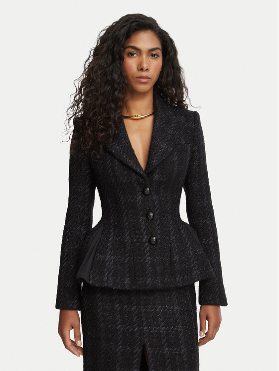 Elisabetta Franchi Elisabetta Franchi Sacou GI-288-67E2-V960 Negru Slim Fit