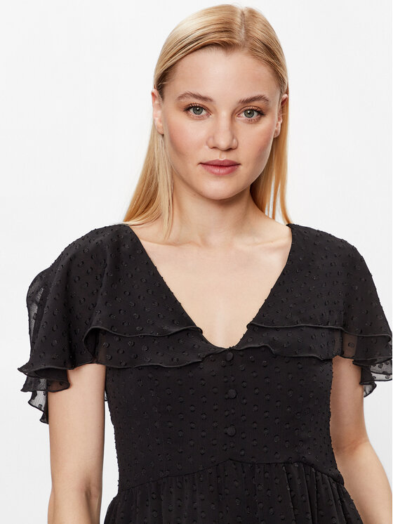 NAF NAF NAF NAF Blúz Halbala XENC40 Fekete Regular Fit