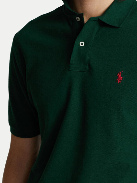 Polo Ralph Lauren Polo Ralph Lauren Polokošeľa Core Replen 710795080 Zelená Slim Fit