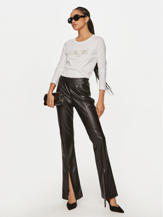 Gaudi Gaudi Bluza 421BD64035 Bela Regular Fit