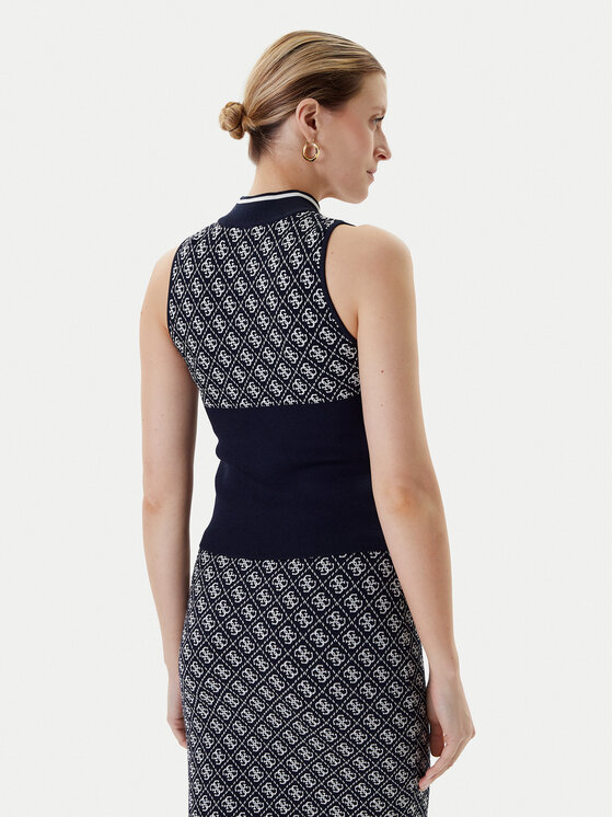 Guess Guess Pulover W3YR26 Z37K0 Bleumarin Regular Fit