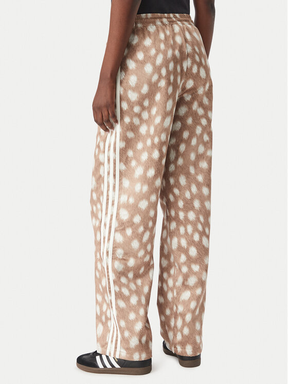adidas adidas Pantaloni da tuta Firebird KT2144 Marrone chiaro Wide Leg