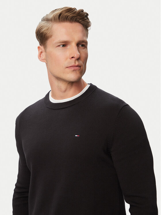 Tommy Jeans Tommy Jeans Megztinis Essential DM0DM22853 Juoda Slim Fit
