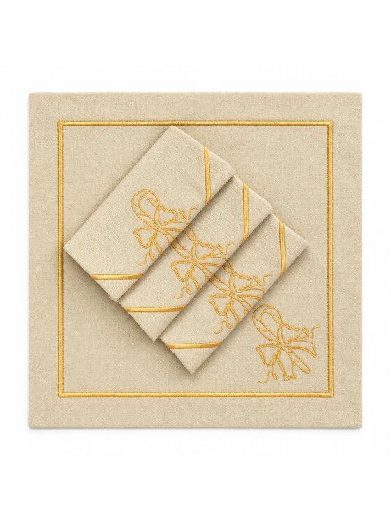 Roseberry Home Roseberry Home Podkładka na stół Candy Cane Goldenline Złoty