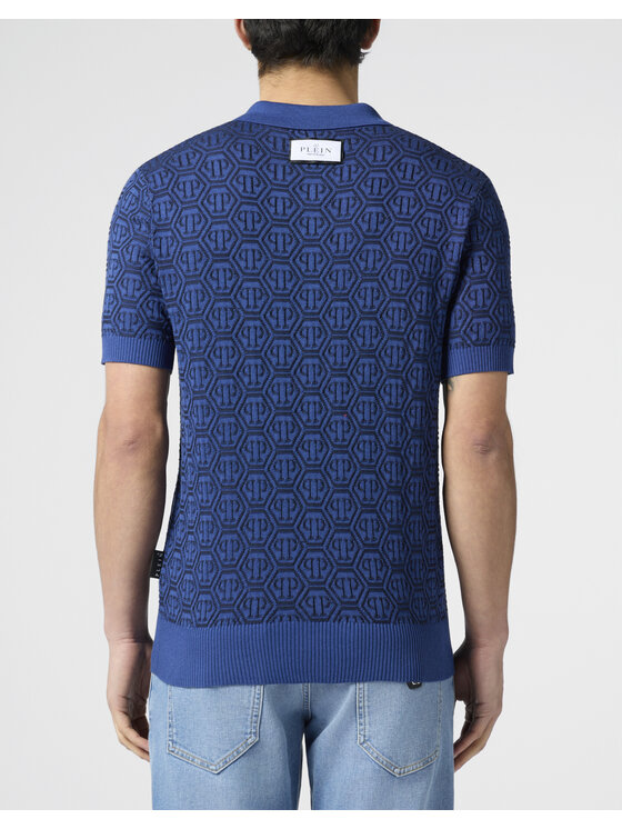 PHILIPP PLEIN PHILIPP PLEIN Polo 29922 Blu scuro Regular Fit