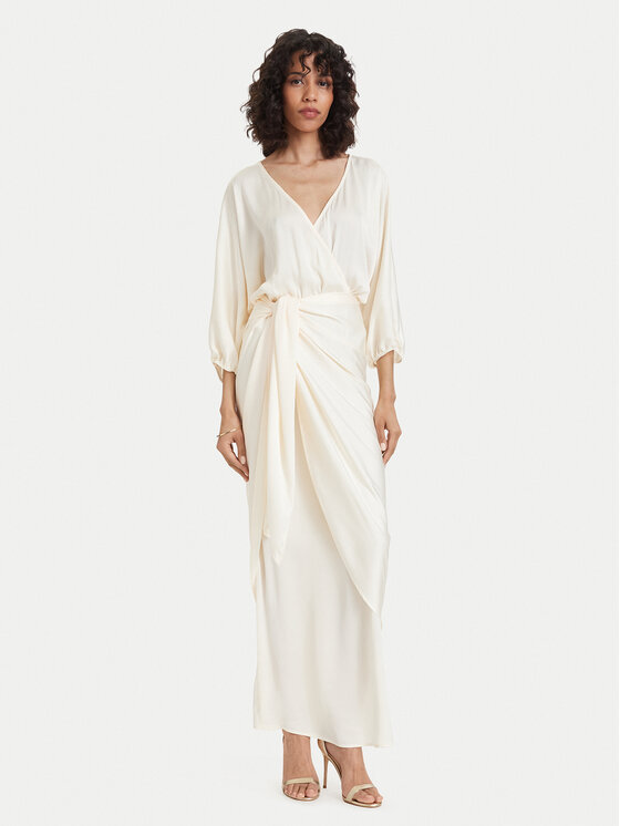 ACCESS FASHION Večerné šaty 63-3379-357 Krémová Regular Fit