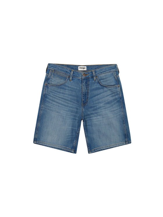 Wrangler Wrangler Szorty jeansowe FRONTIER SHORT Niebieski Regular Fit