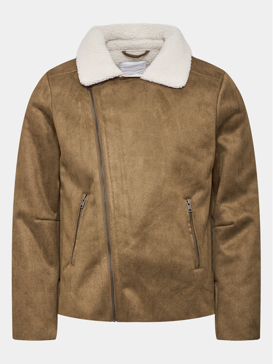 Lindbergh Geacă din imitație de piele 30-30053A Maro Slim Fit