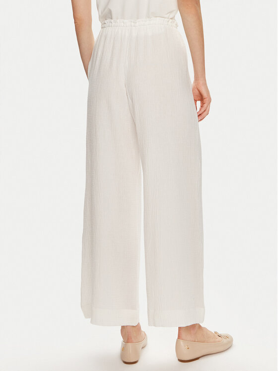 Gina Tricot Gina Tricot Bavlnené nohavice 22655 Biela Wide Leg