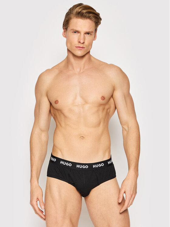 HUGO Hugo Set od 3 para muških slip gaća 50469763 Crna