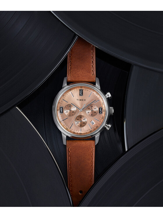 Timex Timex Zegarek TW2W51400 Brązowy