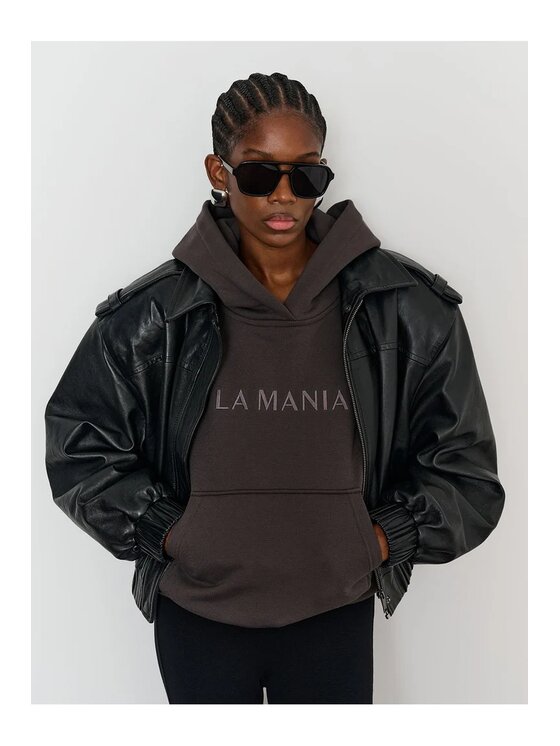 La Mania La Mania Bluza BROOK Szary ciemny Basic Fit