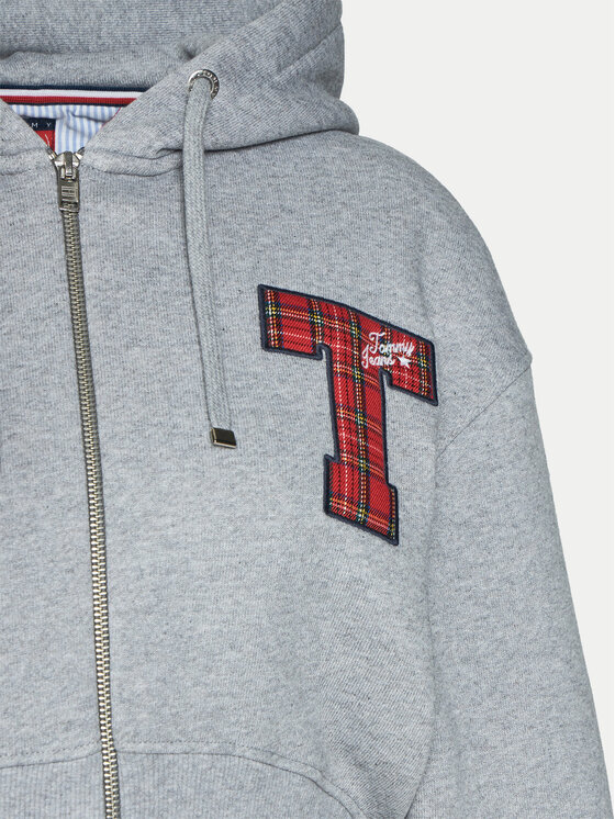 Tommy Jeans Tommy Jeans Bluză DW0DW20535 Gri Regular Fit