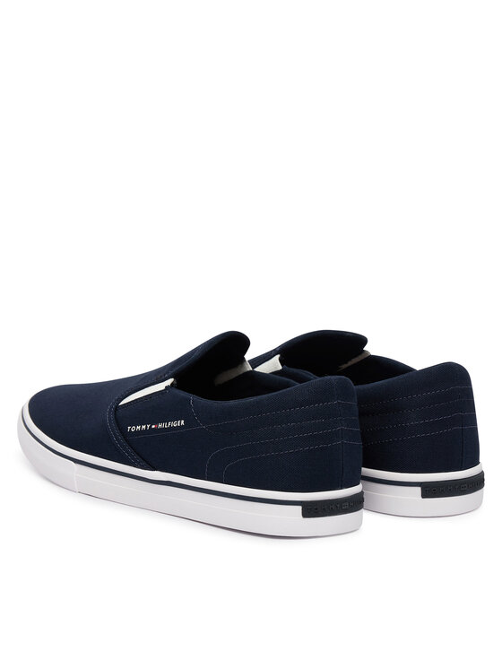 Tommy Hilfiger Tommy Hilfiger Sneakers aus Stoff Vulc Core Slip On FM0FM05689 Dunkelblau