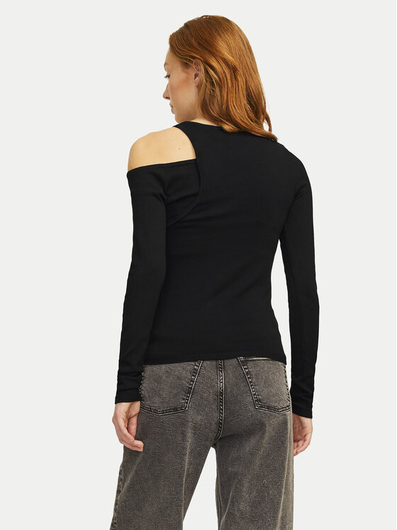 JJXX JJXX Μπλουζάκι Milani 12261586 Μαύρο Slim Fit