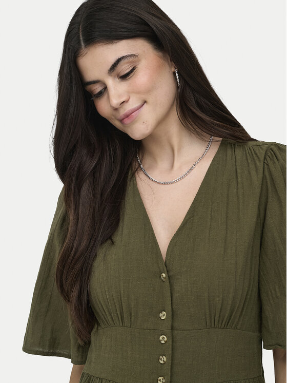 ONLY ONLY Každodenní šaty Tizana 15373535 Zelená Regular Fit
