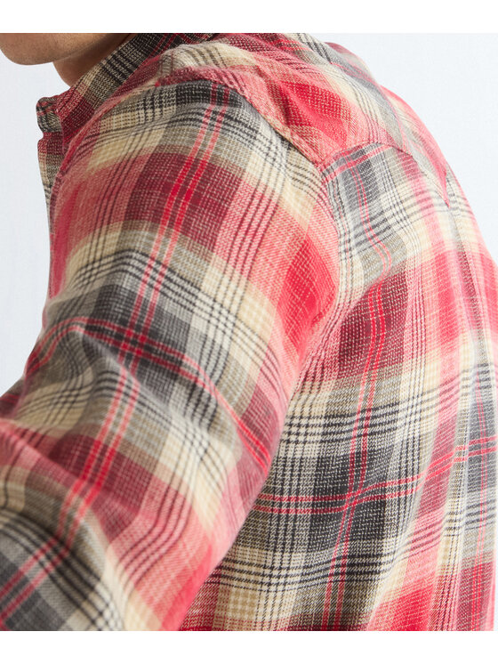 Wrangler Wrangler Koszula 112386899 Czerwony Regular Fit