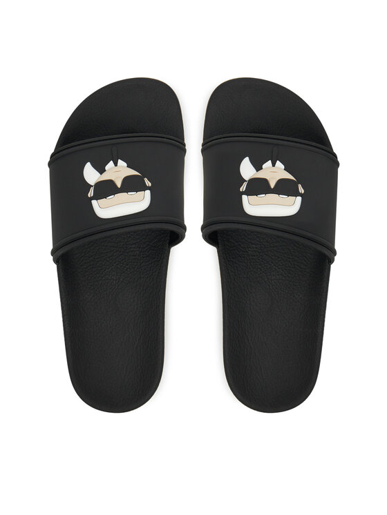 KARL LAGERFELD KARL LAGERFELD Παντόφλες Kondo Maxi KL80805A Μαύρο