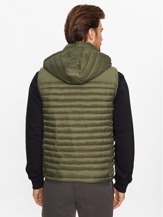 INDICODE INDICODE Vestă Leach 15-536 Kaki Regular Fit