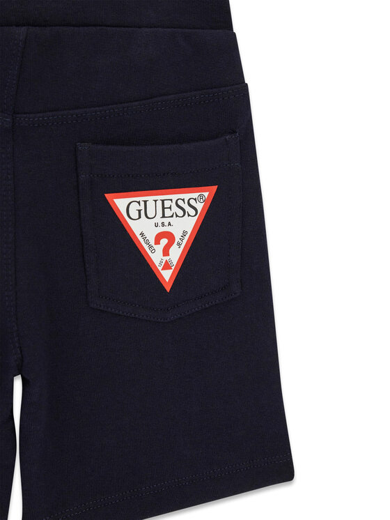 Guess Guess Komplet t-shirt i szorty sportowe N6GG00 K8HM4 Granatowy Regular Fit
