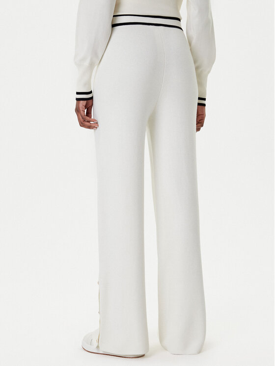 Liu Jo Sport Liu Jo Sport Pantaloni tricotați TF5252 MS59L Écru Regular Fit