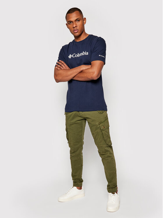 Columbia Columbia T-krekls Csc Basic Logo™ 1680053 Tumši zils Regular Fit