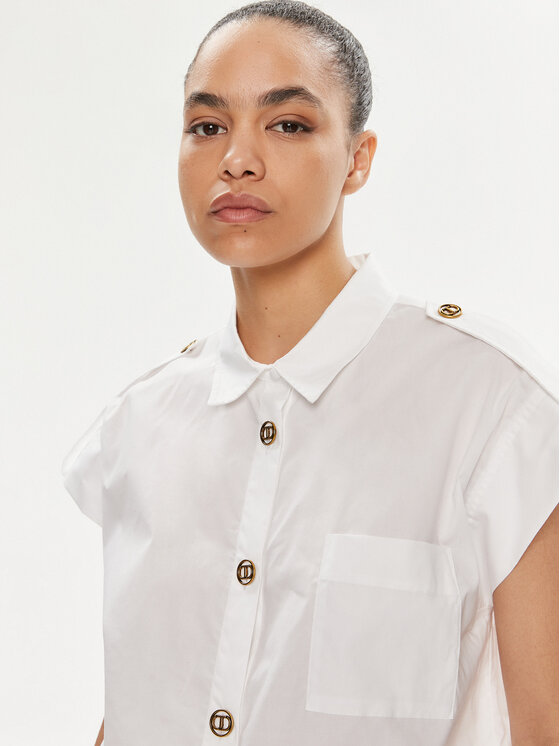 TWINSET TWINSET Košeľa 241TT2194 Biela Loose Fit