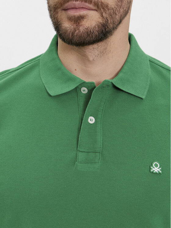 United Colors Of Benetton United Colors Of Benetton Polo marškinėliai 3089J3179 Žalia Regular Fit