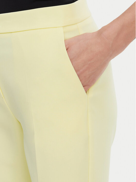 Maryley Maryley Pantaloni di tessuto 25EB587/43LL Giallo Regular Fit