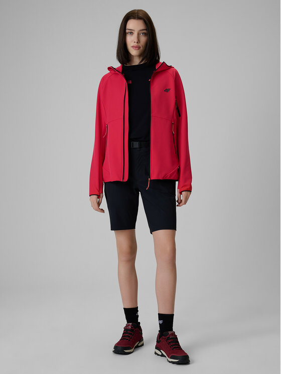 4F 4F Szorty sportowe TREKKING Czarny Regular Fit